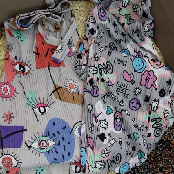 شلوار دامنی طرح‌دار