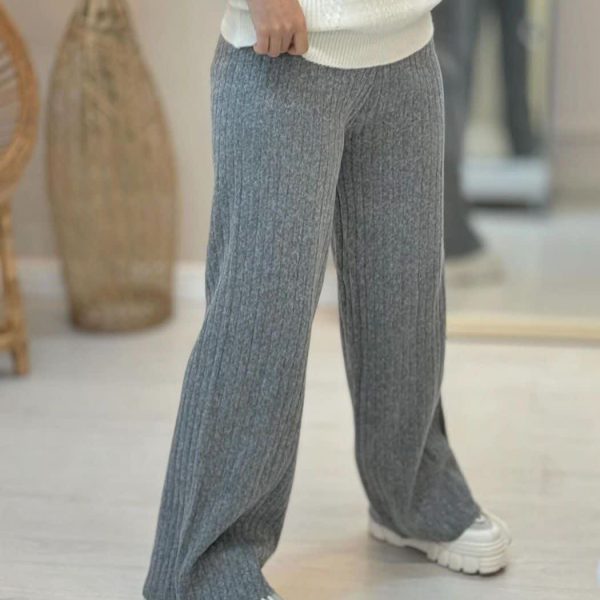 شلوار بافت زنانه نیم بگ