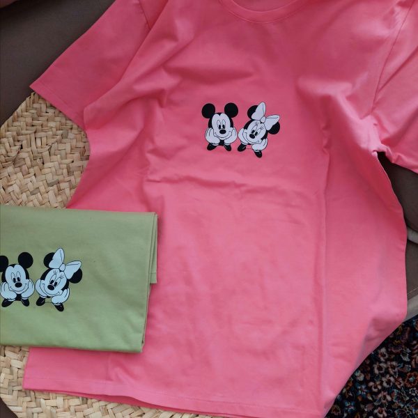 تیشرت قواره دار زنانه میکی  موس