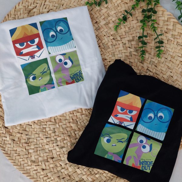 تیشرت نخ و پنبه باکسی زنانه چاپ کارتون