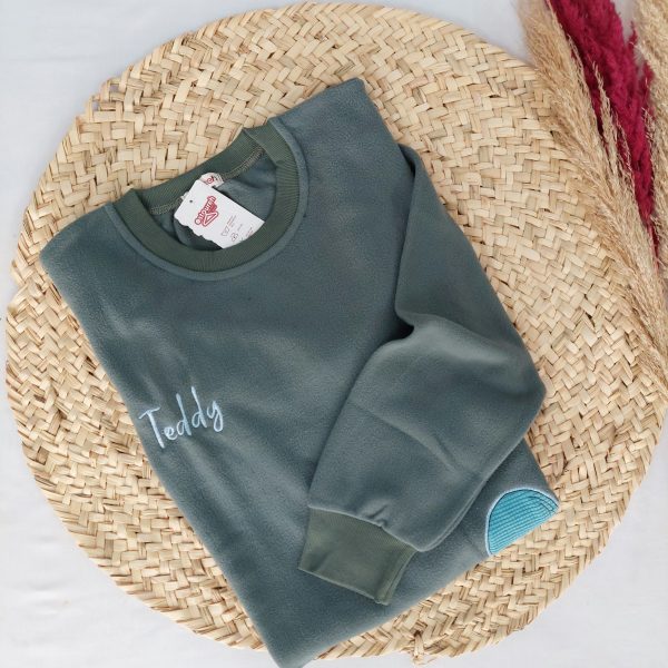 بلوز لانگ آستین بلند جنس حوله ای زنانه